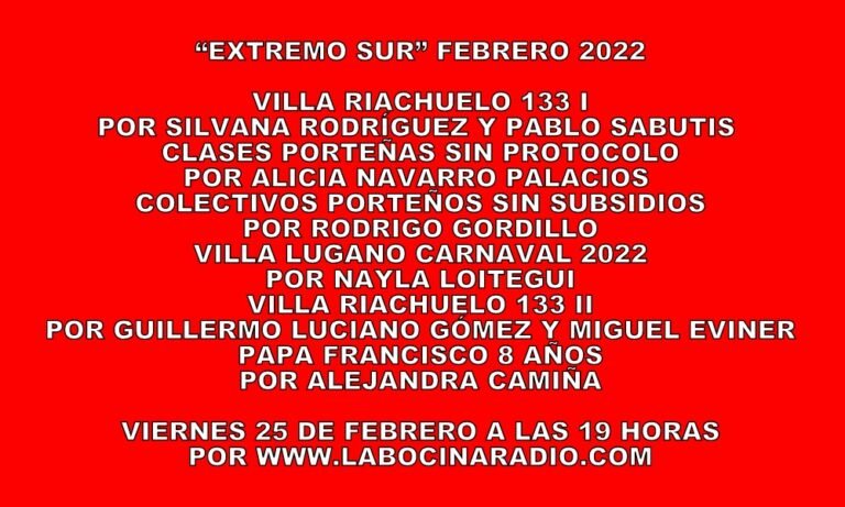 2EXTREMO SUR"ENERO 2022